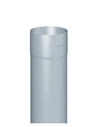 Rheinzink 87 x 0,7mm zink nedløbsrør á 3 meter